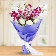Orchid flower bouquet sam day delivery